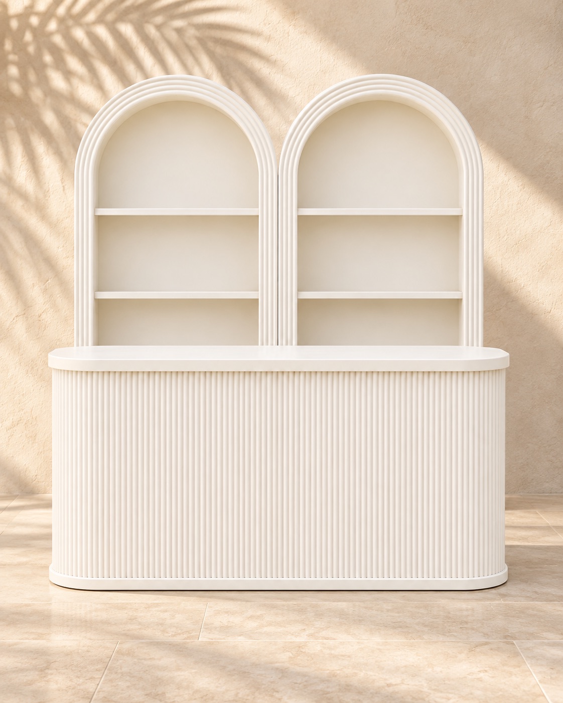 The Albury Bar with arched display shelves